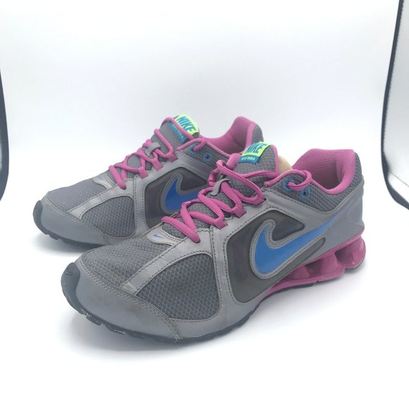 Nike Reax Run 8 Wmns Sz 9 Silver Blue Pink 599562 - Picture 3 of 7